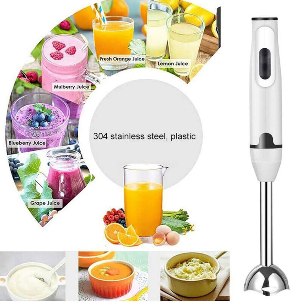 400W Hand Blender Electric Stick Blender Curry Puree Food Mixer Liquidiser NEW
