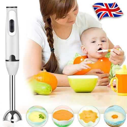 400W Hand Blender Electric Stick Blender Curry Puree Food Mixer Liquidiser NEW